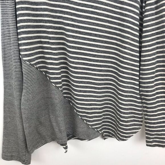 Current Elliott the slice stripe tee‎ in gray - Picture 3 of 6